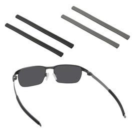 BlazerBuck Replacement Ear Socks for Oakley Tincup/Pitchman/Wheel House Eyeglass - Black + Grey