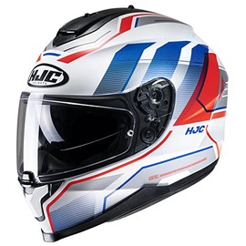 Hjc C70 Nian Helmet Semi-Flat Blue/Red (MC-21SF) X-Small White Semi-Flat Blue/Red (MC-21SF)