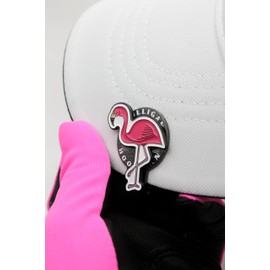 MULLIGAN HOOLIGAN Flamingo Golf Ball Marker + Magnetic Hat Clip, Funny and Unique Golf Gifts, Premium Quality, The for Your Favorite Golfer, Golf Accessories for Any Occasions