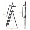 WiberWi 5 Step Ladder with Handrails Folding Step Stool with