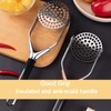 Obsoorth Mashed Potato Masher Stainless Steel Foldable Non Stick 12