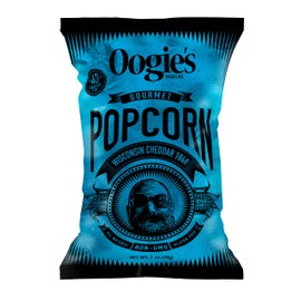 Oogie's Gourmet Popcorn | 20 Pack | Wisconsin Cheddar 1848 Flavor | Gluten Free Popcorn Snacks | 1oz Individual Bags