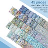 45 Pcs Fabric Jelly Rolls, Jelly Roll Fabric Strips for