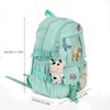 youcoscos Kawaii Backpack with Bear Plush Kawaii Pin Accessories Cute