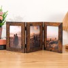 Gmllary 4x6 Three Picture Frames Hinged Folding Photo Frames Vertical