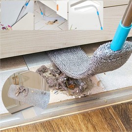 Retractable Gap Dust Clean Under Appliance Microfiber Duster Dust Cleaning Brush with Extendable 3 Pole (31.5''-59.1''),Bendable Removable Washable Gap Dust Cleaner for Sofa Bed Furniture Bottom