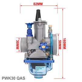 JFG RACING 30MM Carb,Motorcycle PWK 30MM Carburetor Universal For 100CC-150CC 110CC 125CC Racing ATV Parts Quad Go Kart Dirt Pit Bike Motorcycle Scooters