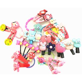 DreamHigh Girls Styling Fruit & Animal Hair Clip Hair Pins Hair Bows -30 PCS Hair Accessories Valued Pack
