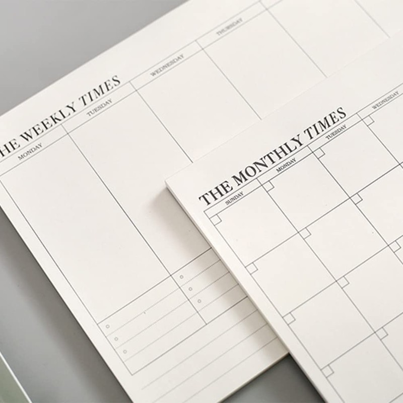 Weekly Planner/Monthly Plan Pad, Tear Off Things to Do Notepad