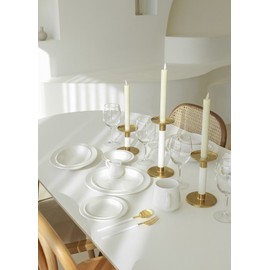 Syracuse maple 23cm plate white 1p / 시라쿠스 메이플 23cm접시 화이트1p