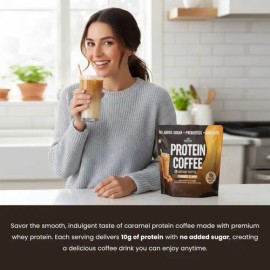 Sunlab Essentials Café En Polvo Sabor Caramelo Con Proteína                                                                                           