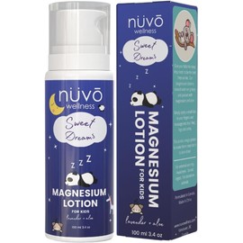 Nuvo Wellness Kids Magnesium Lotion with Aloe – Gentle Sleep & Calm Support – Soothing Lavender Scent – Convenient and Easy Pump Dispenser – Ideal for Sensitive Skin – 100grams