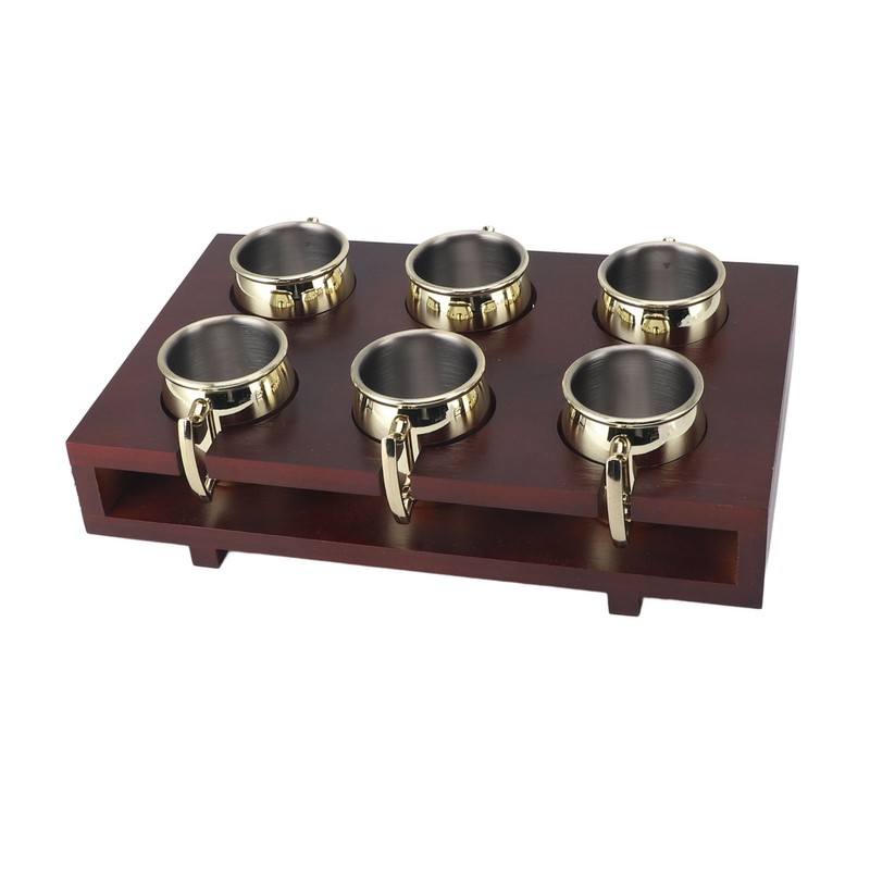 6Pcs Mule Mug Holder Set Sturdy Hammered Cocktail Drink Beer