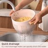 beifeier Metal Colander with Wooden Handle and Sturdy Base, 5.5