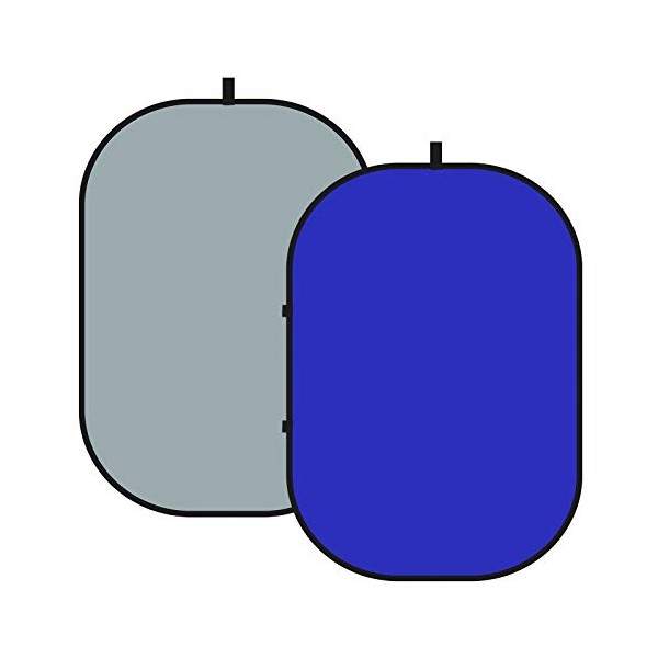 Neewer 2-in-1 Chromakey Blue/Gray Screen Collapsible Backdrop Double Sided Pop