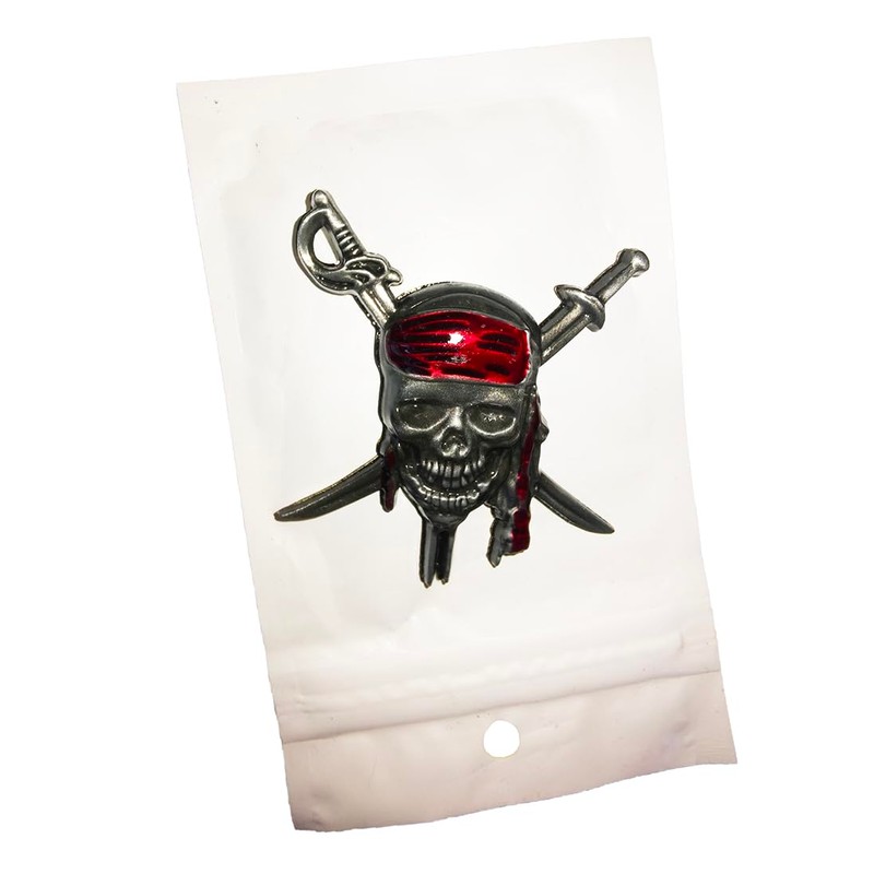 1x Pirate Plus 1x Black Pearl Edition Metal Emblem Sticker
