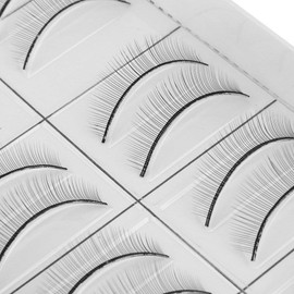 Weimob Mannequin Closed Eyes Practice Training Head and Practice Lahes Set Makeup Cosmetology Mannequin Head Doll for Fake False Eyelash Eye Extension Practice Make Up Tool Set (lash*10pairs)