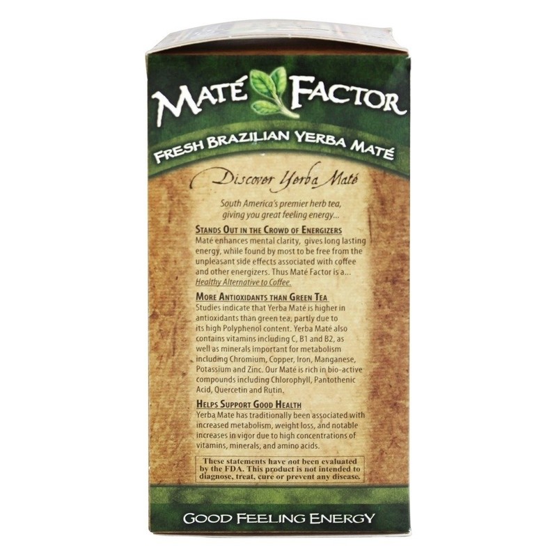 The Mate Factor Dark Roast Tea, 20 Bag (Pack of