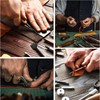 ArrErr Leather Strap 1 Inches Wide Flat Leather Strips 79