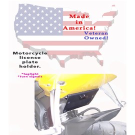 Fender eliminator with tag light fits Yamaha 06-15 YZF R6, no turn signals, Sportbike motorcycle license plate mount by Bikelitez