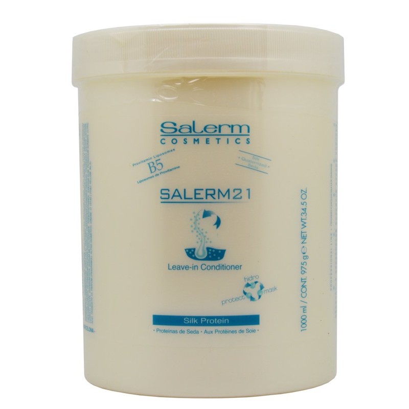 Salerm Cosmetics 21 LEAVE-IN Conditioner, B5 Provitamin Lipsomes & Silk