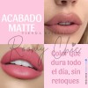 Set De 6 Labiales Tonos Matte Nude Larga Duración Waterproof