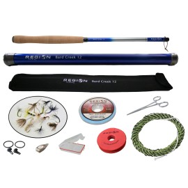 Region Fishing Tenkara Fly Rod - Bard Creek 12' - Japanese Carbon Fiber - Rod & Starter Kit