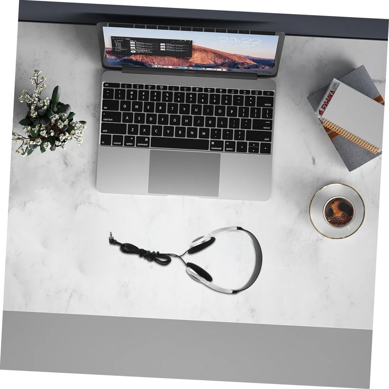 Operitacx Portable Retro Ear Headphones with Inline Controls for Students