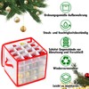 HILKKET Storage Box for Christmas Baubles, Christmas Bauble Box, Christmas