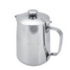 Milk Jug with Lid, 600 ml Milk Frothing Jug Stainless