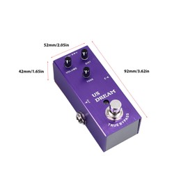 True-Bypass Looper Effect Pedal Guitar Effect Pedal Dual Loop Switch with Multiple Tones for Distortion Effect, Compact Size (AN‑03 Purple)