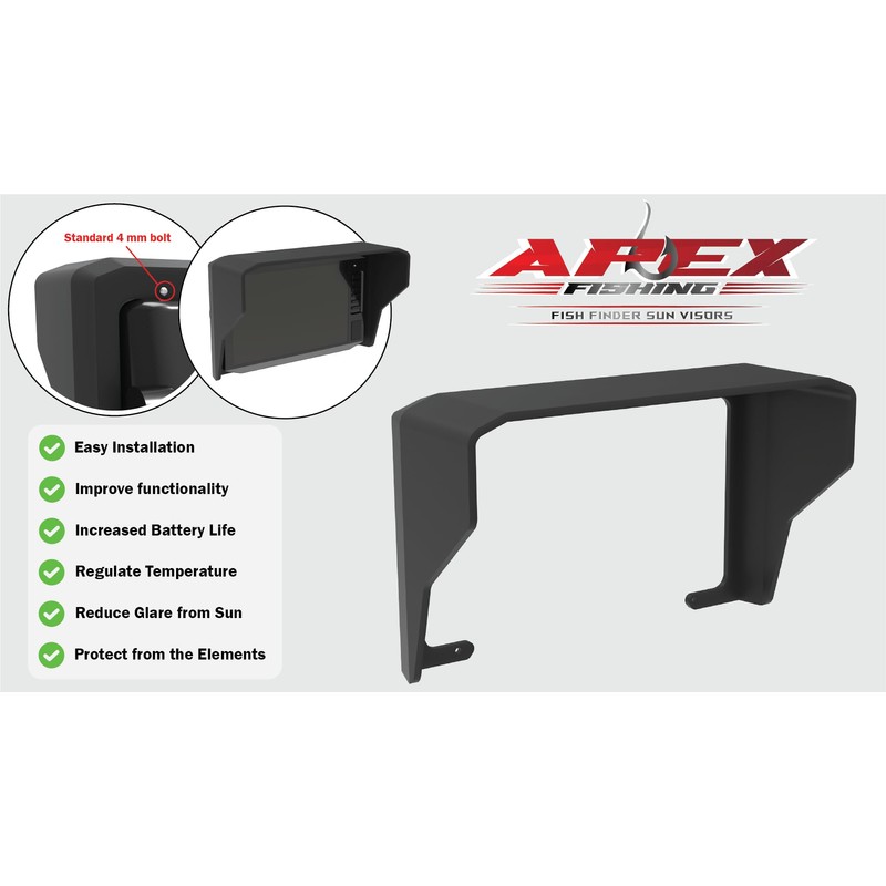 Sonar Shield Visor Designed for Garmin Echomap UHD &UHD2 93sv
