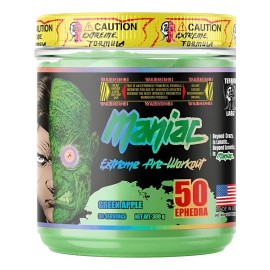 Maniac Preentreno  Pre Workout Green Apple 30 Servicios                                                                                               