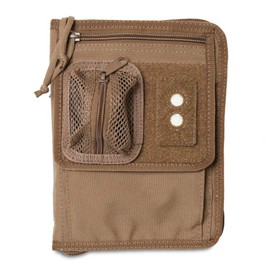 TACTICAL NOTEBOOK COVERS Tactical Field Cover | Zippered Case for Canadian Forces FMP | Fits 6.75" x 4.5" Notepad | Durable Organizer for Field Use (Coyote Brown)