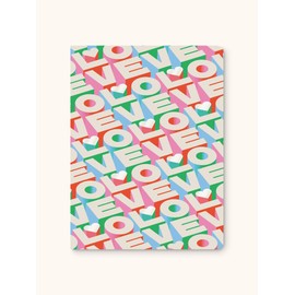 Studio Oh! Medium Coptic Bound Journal, Lasting Love, 6.5" x 8.63" - Hardcover Journaling Notebook with Full-Color Artwork, 192 Lined Pages, 100 GSM Paper Weight, Lay Flat Binding for Writing