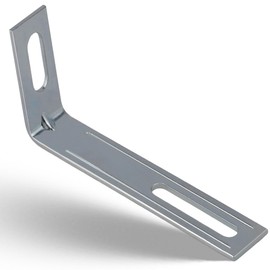 NIMA PARTS Anti-tilt Furniture - Set of 4 - Galvanised Steel, Wall Mounted Cabinet (4, 77 x 32 x 15 mm)