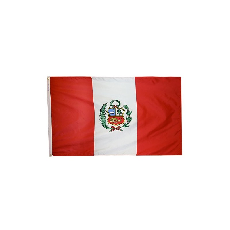 Peru Flag Nylon 5 ft. x 8 ft.