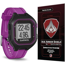 Ace Armor Shield Shatter Resistant Screen Protector for The Garmin Forerunner 25 with Free Lifetime Replacement Warranty