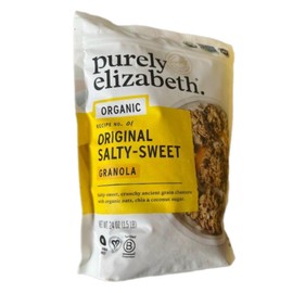 Purely Elizabeth Organic Original Salty Sweet Recipe No. 01 Granola, 48 oz Total Bundle With Stone Cove Fridge Magnet, Gluten Free Vegan