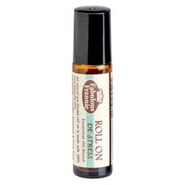 Fabulous Frannie De-Stress Essential Oil Blend Roll-On Grapefruit, Lavender, Ylang Ylang Pure Essential Oils and Coconut Oil 10ml