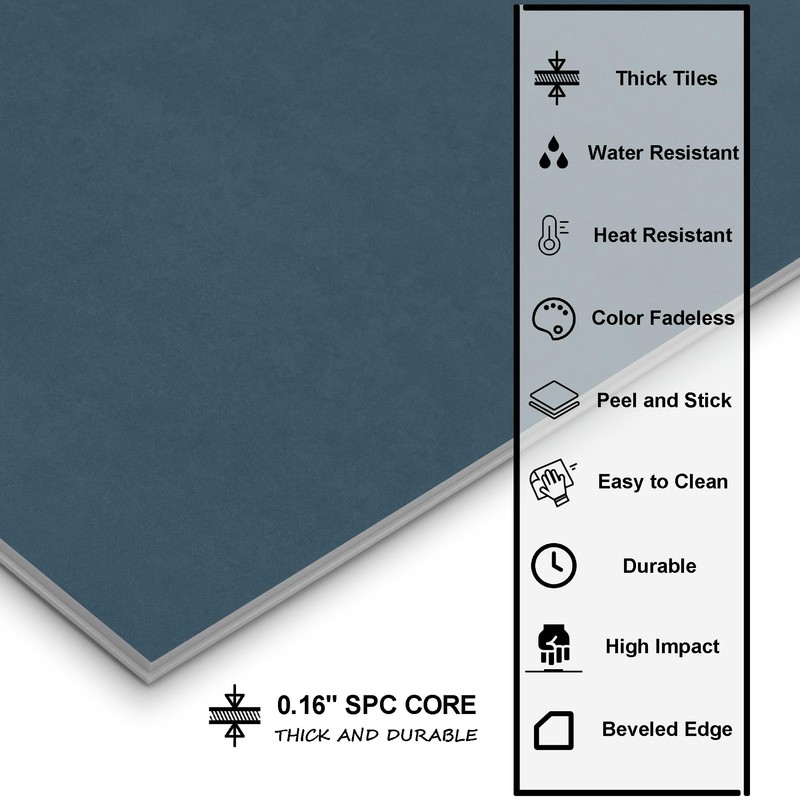 16-Pack Peel and Stick Floor and Wall Tile for Kitchen
