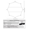 16x16 ft Large Camping Tarp Waterproof Hammock Rain Fly Camping