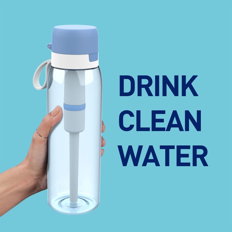 nawaza Water Bottle with Filter, 32 oz, BPA Free, Leak