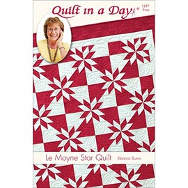 Eleanor Burns Pattern Le Moyne Star Quilt by Quilt in a Day