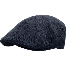 Unbranded Classic Mesh Ivy Newsboy Ivy Cap Hat Crochet Driving Golf  Ivy NEW S/M NAVY