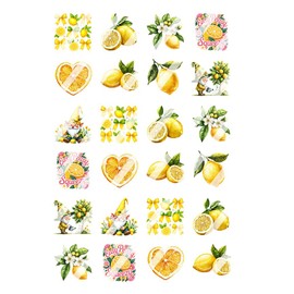 Lemon Nail Art Decals - Waterslide Nail Decals (Child 0.2" inches)