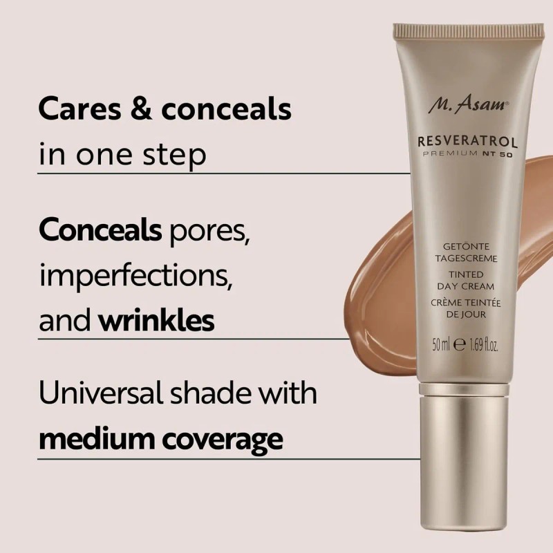 Crema De Día Con Color M. Asam Resveratrol Premium Nt50