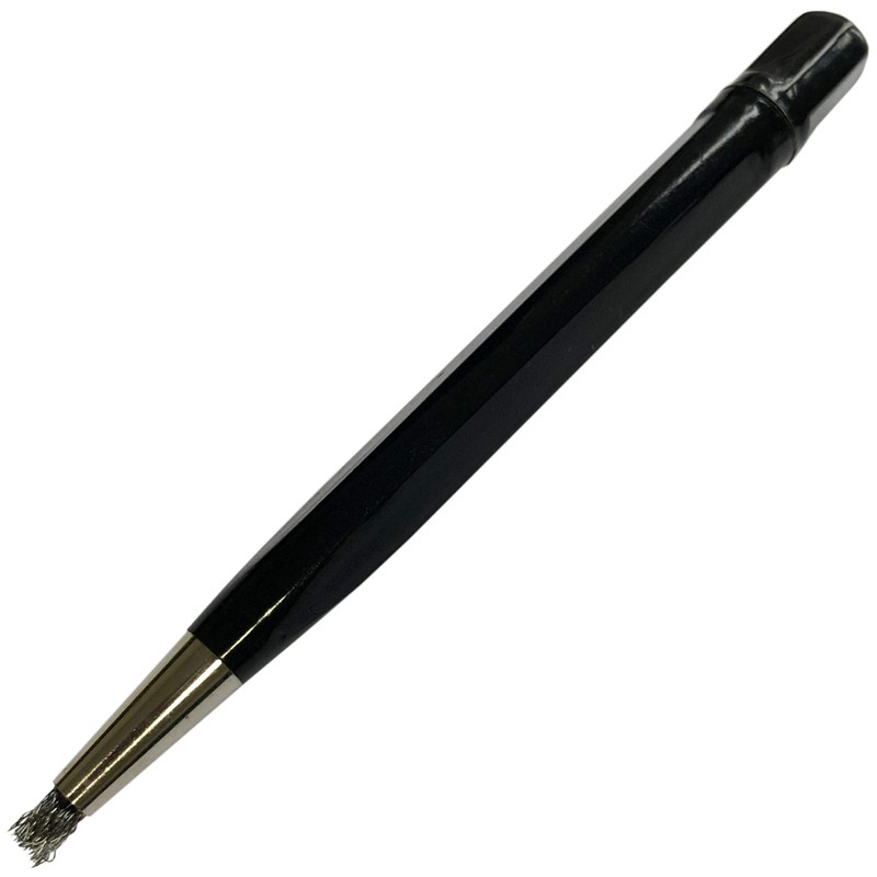 4 SCRATCH BRUSH SET : Brass Steel Nylon Fiberglass Watch