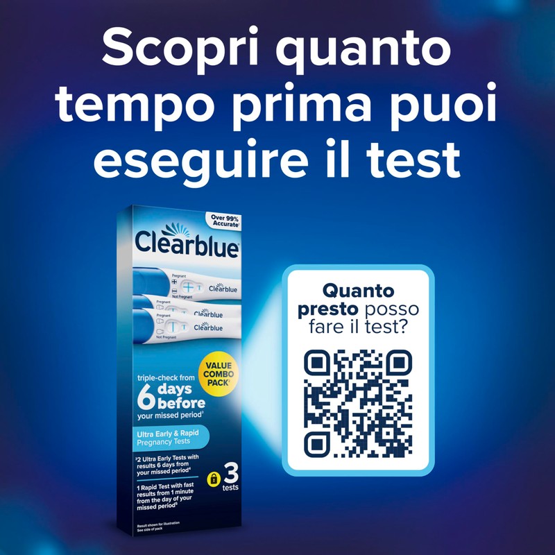 Test di Gravidanza Clearblue Pacchettto Combo 2 Precoci + 1