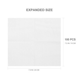 Exceart 100PCS Reinigungstücher Einweg Vliesstoff Vliestücher Putztücher Wattepads Kosmetiktücher Gesicht Hände Handy Reinigung Tragbar Zuhause Im Freien Büro Outdoor Indoor